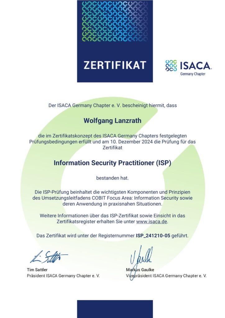 Information Security Practitioner (ISP)