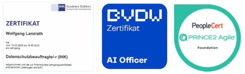 Zertifikate Datenschutz